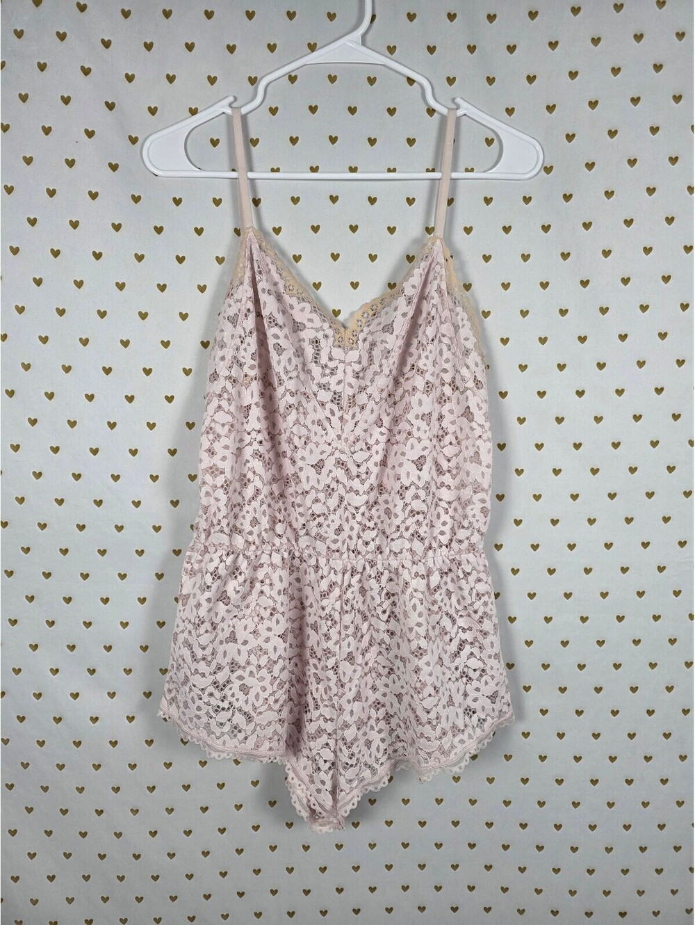 Victorias Secret Cute Lace Romper Stretch Outfit Medium